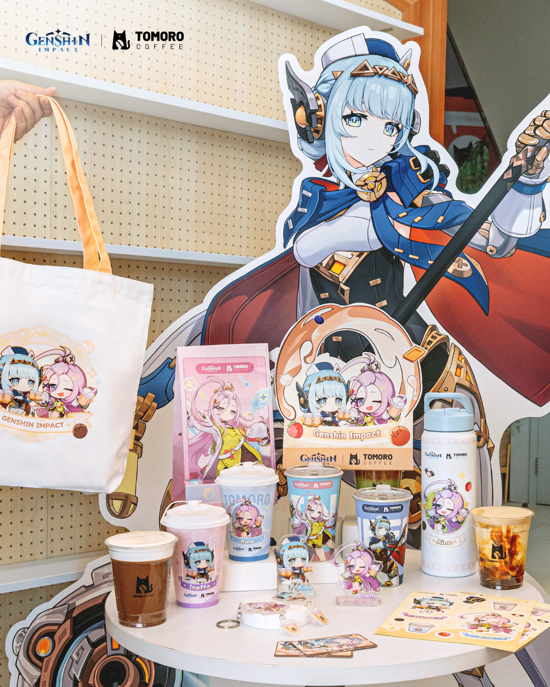 原神』と『TOMORO COFFEE』のコラボが2025年11月26日からインドネシア