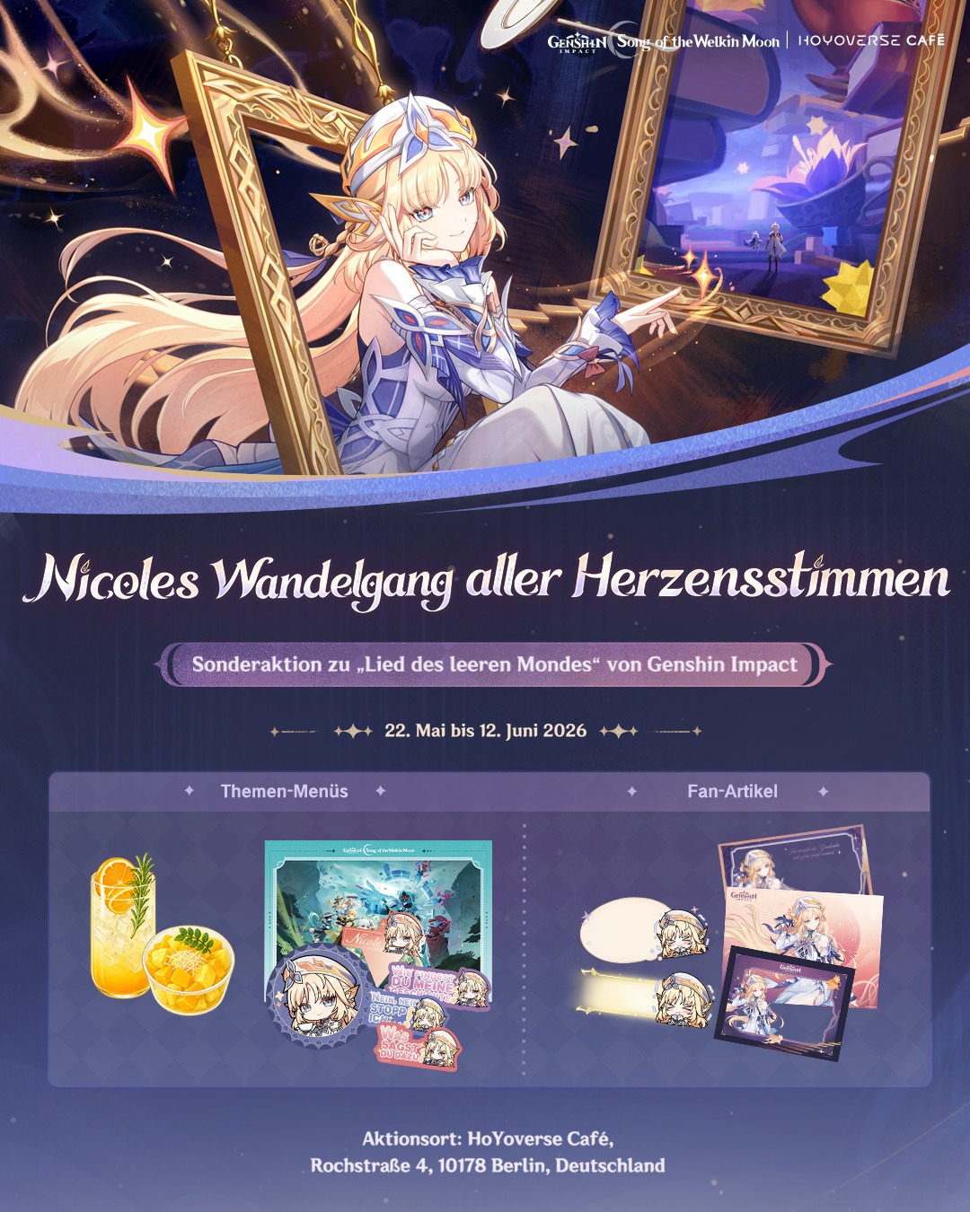 HoYoverse Café Berlinで『原神』のニコテーマイベントが2026年5月22日